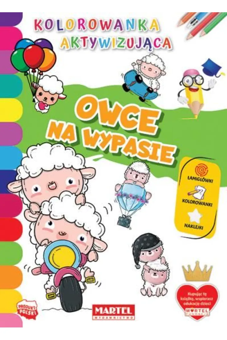 Owce na wypasie. Kolorowanka aktywizująca