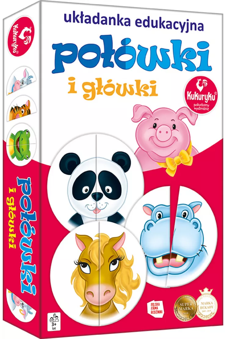 Układanka edukacyjna Połówki i główki