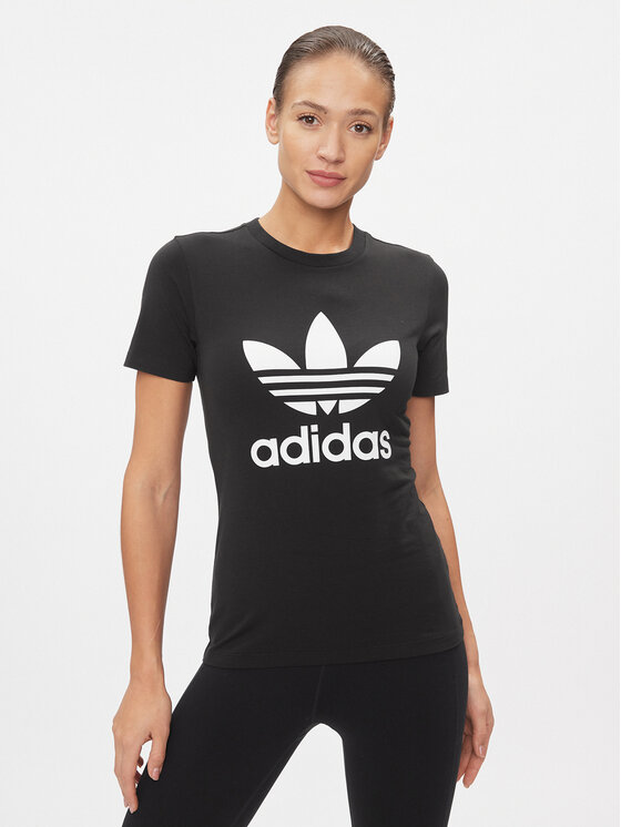 adidas T-Shirt adicolor Classics Trefoil GN2896 Czarny Standard Fit