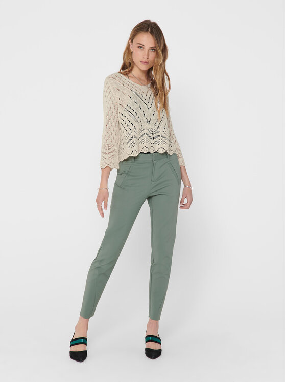 JDY Sweter New Sun 15212788 Beżowy Regular Fit