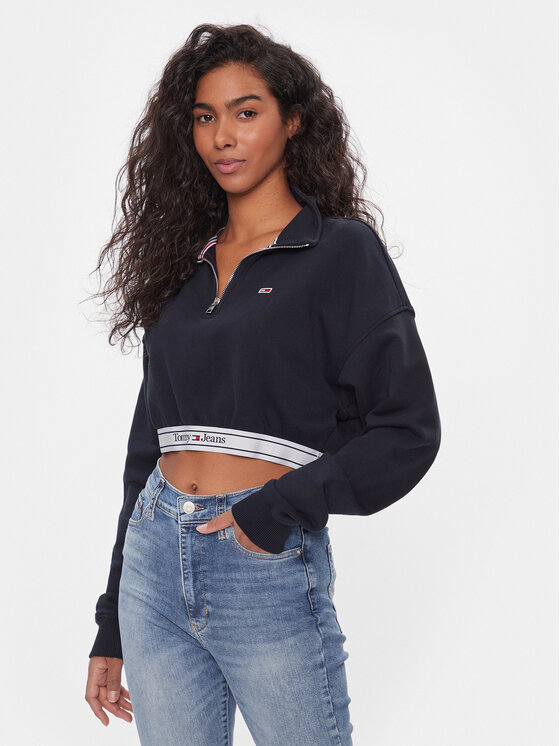 Tommy Jeans Bluza DW0DW16129 Granatowy Regular Fit