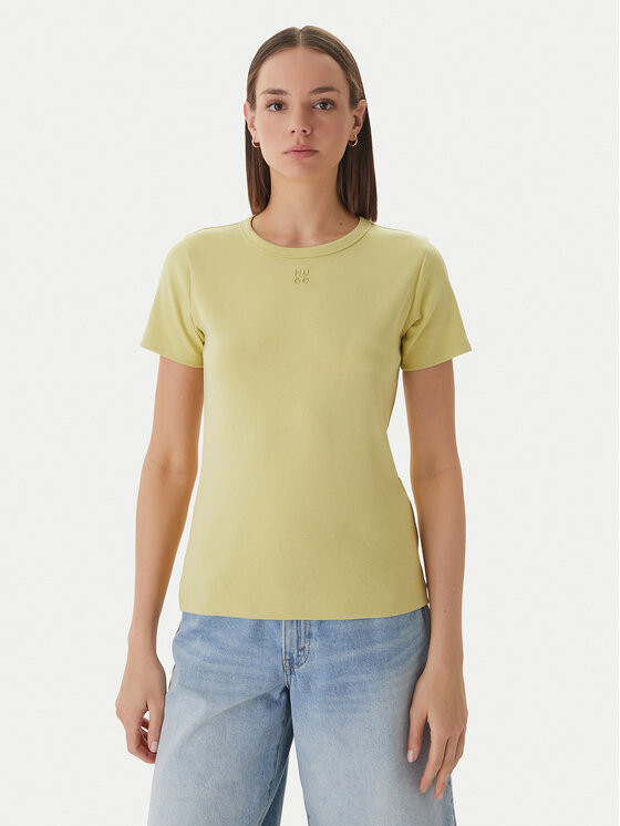 HUGO T-Shirt Deloris 50512002 Zielony jasny Regular Fit