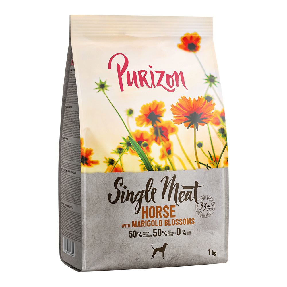 Purizon Single Meat Adult, konina z batatami i kwiatami nagietka - 1 kg