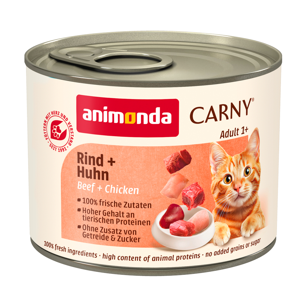 Korzystny pakiet animonda Carny Adult, 12 x 200 g - Wołowina i kurczak
