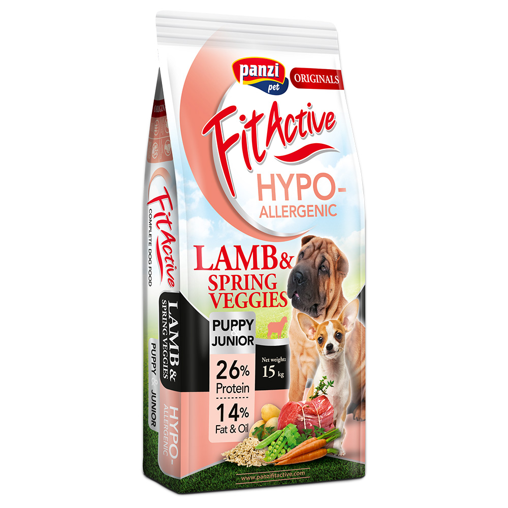 FitActive Originals Puppy Hypoallergenic jagnięcina i wiosenne warzywa  - 2 x 15 kg