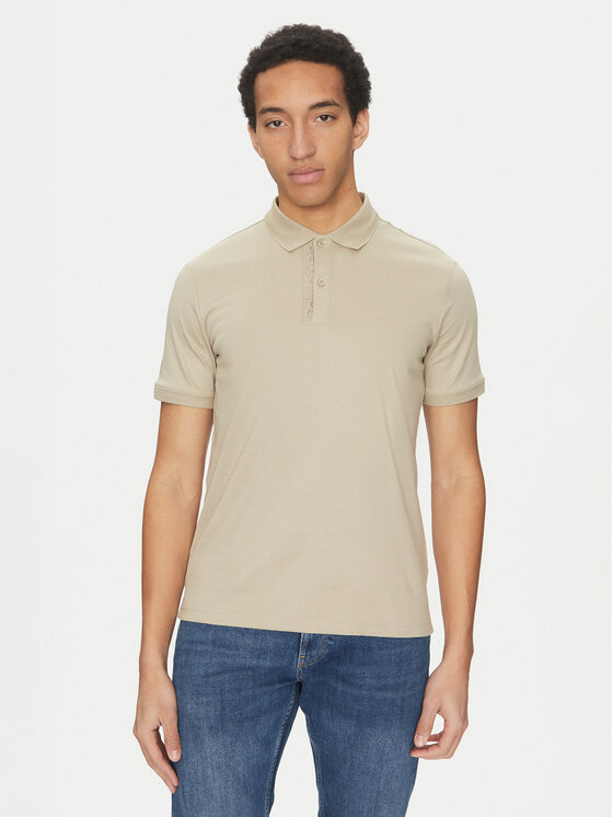 Calvin Klein Polo K10K114135 Szary Regular Fit