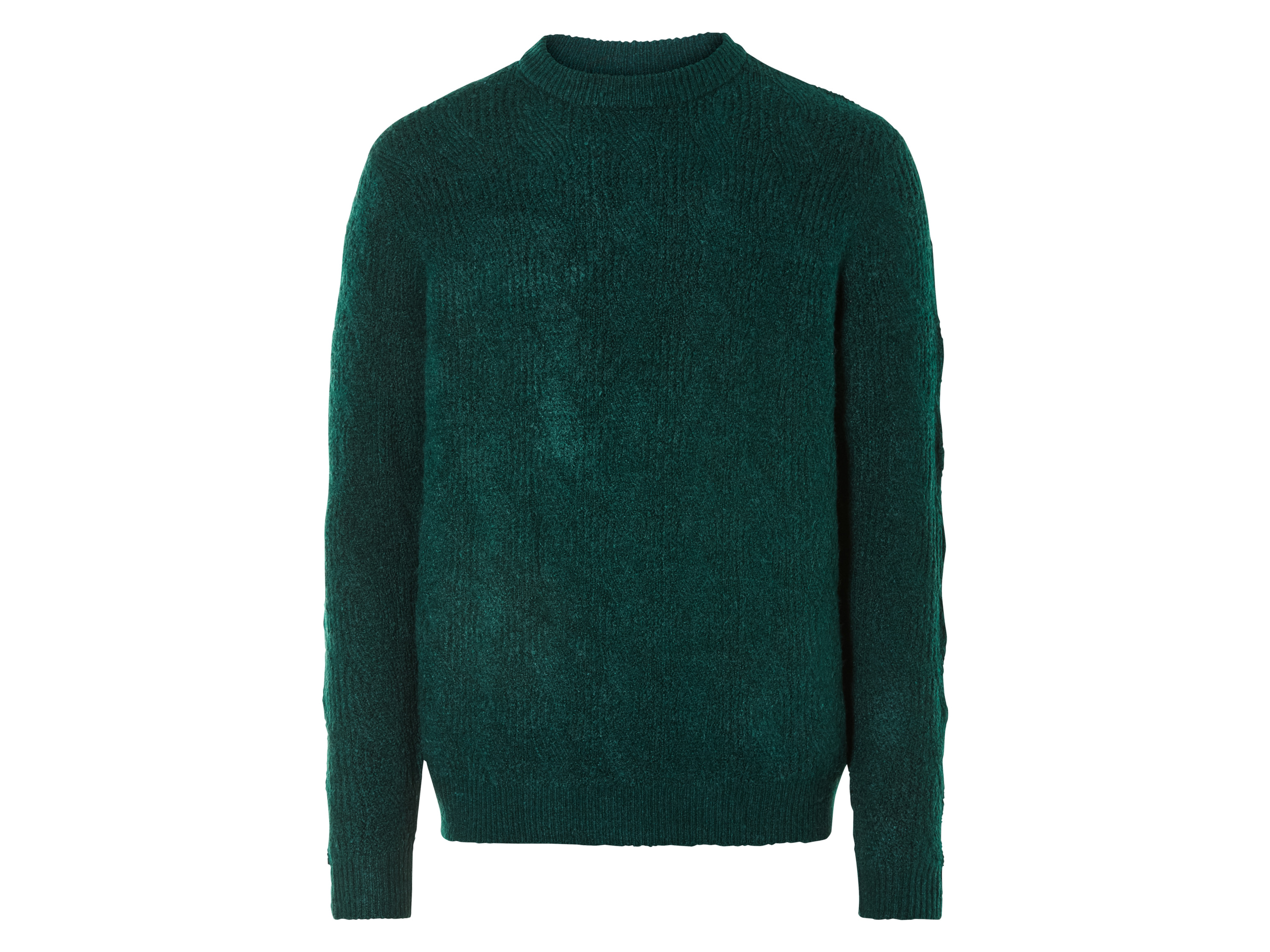 LIVERGY® Sweter męski z grubej dzianiny (Zielony, S(44/46))