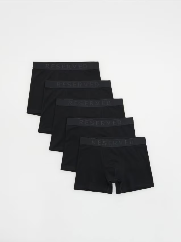 Reserved - 5 pack bokserek Long - czarny