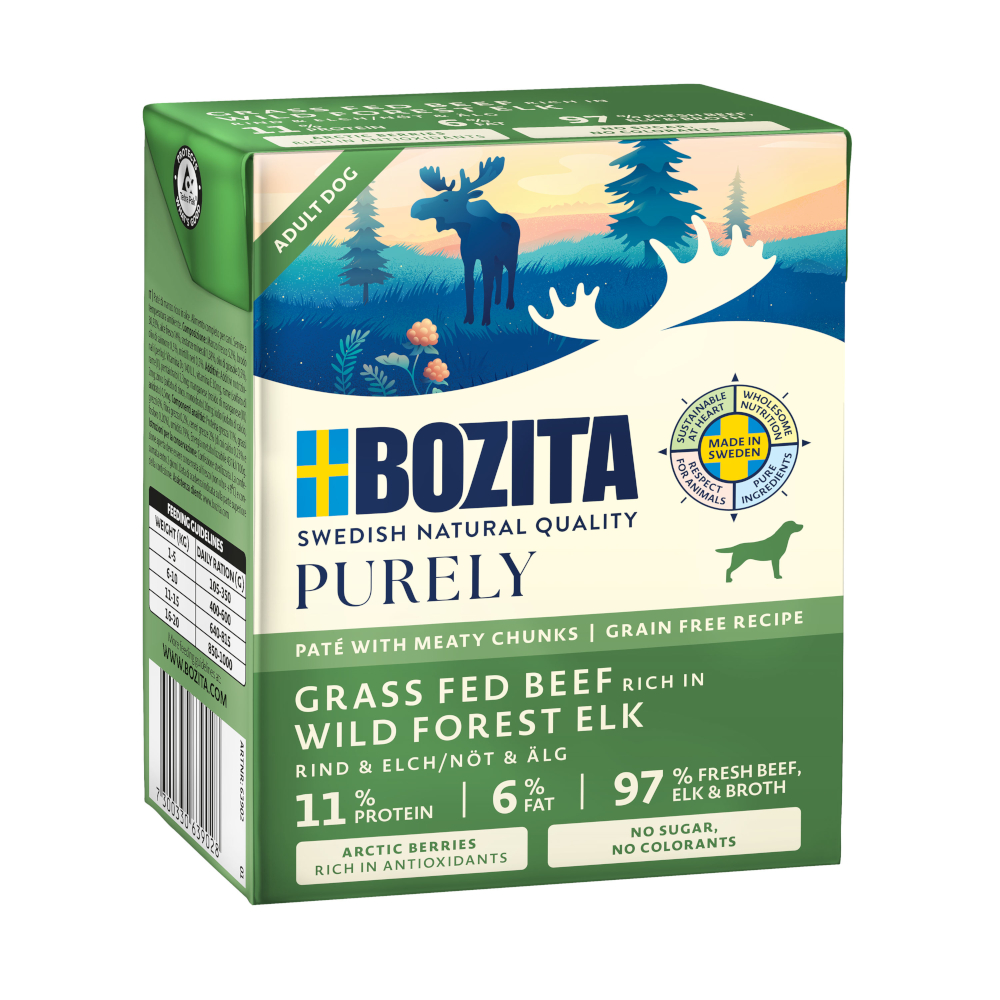 Korzystny pakiet Bozita Purely Paté 12 x 370 g - Łoś