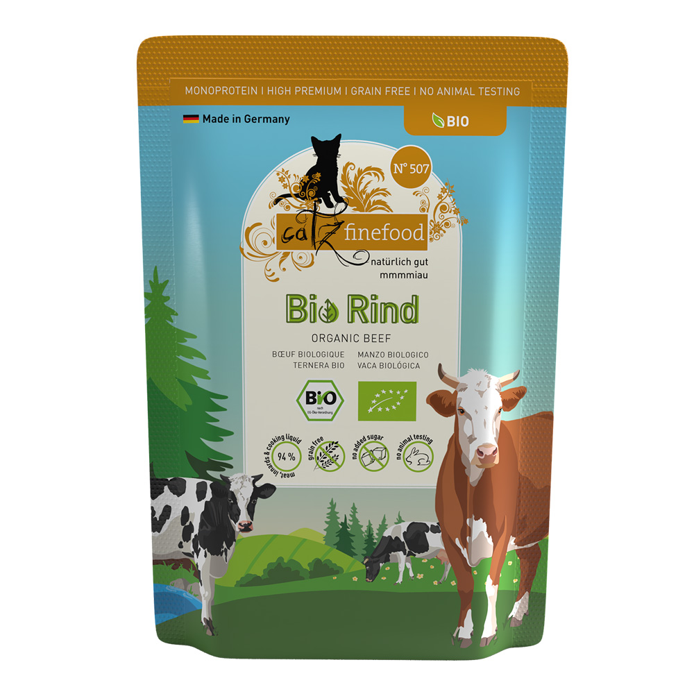 catz finefood bio, 12 x 85 g - No.507 Biowołowina