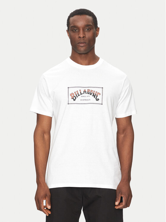 Billabong T-Shirt Arch EBYZT00167 Biały Regular Fit