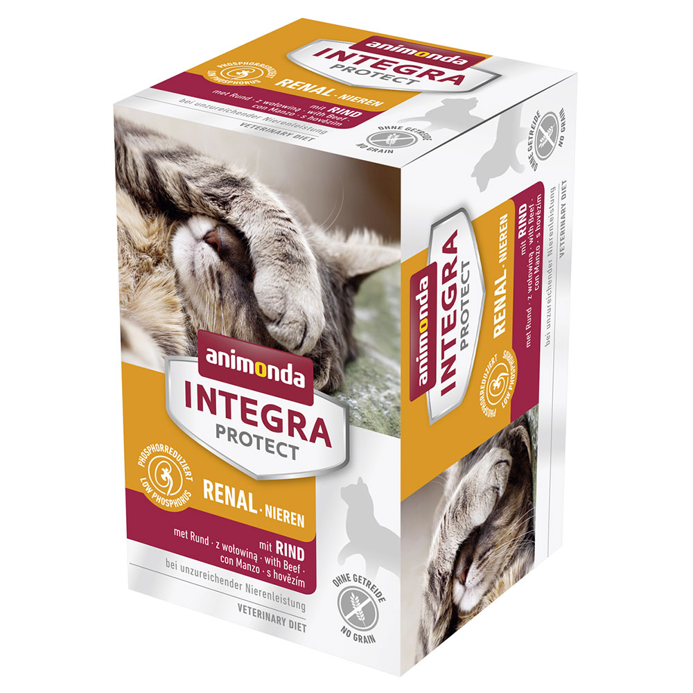 animonda Integra Protect Adult Renal, tacki, 6 x 100 g - Z wołowiną