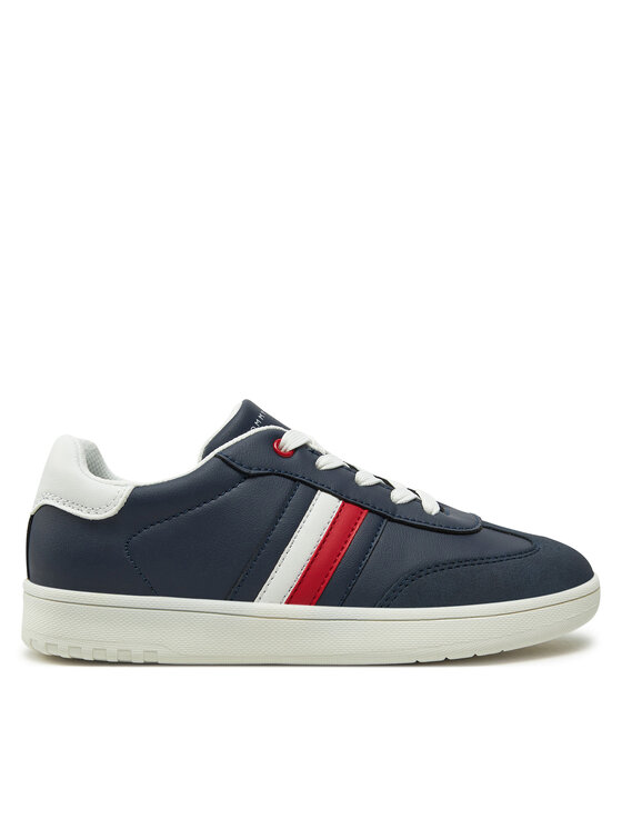 Tommy Hilfiger Sneakersy Stripe Low Cut Lace-Up Sneaker T3X9-33851-1269 S Granatowy