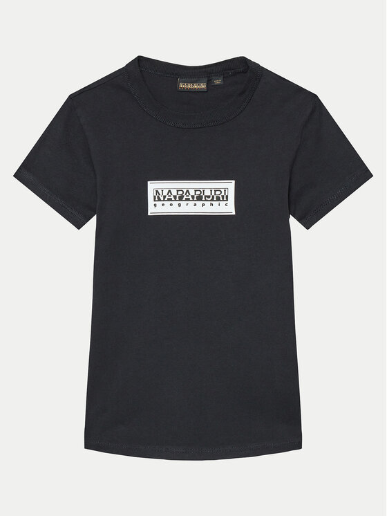 Napapijri T-Shirt S-Chamois NP0A4HYL S Czarny Regular Fit