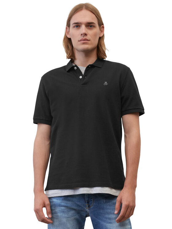 Marc O'Polo Polo B21223053092 Czarny Regular Fit