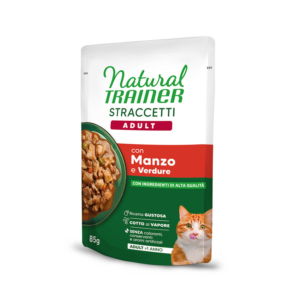Megapakiet Natural Trainer, paski w sosie, 44 x 85 g - Wołowina