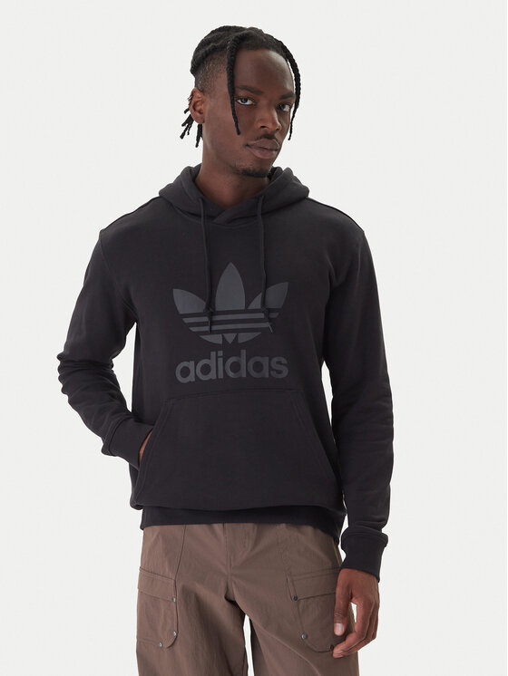 adidas Bluza adicolor Classics Trefoil JY3766 Czarny Regular Fit