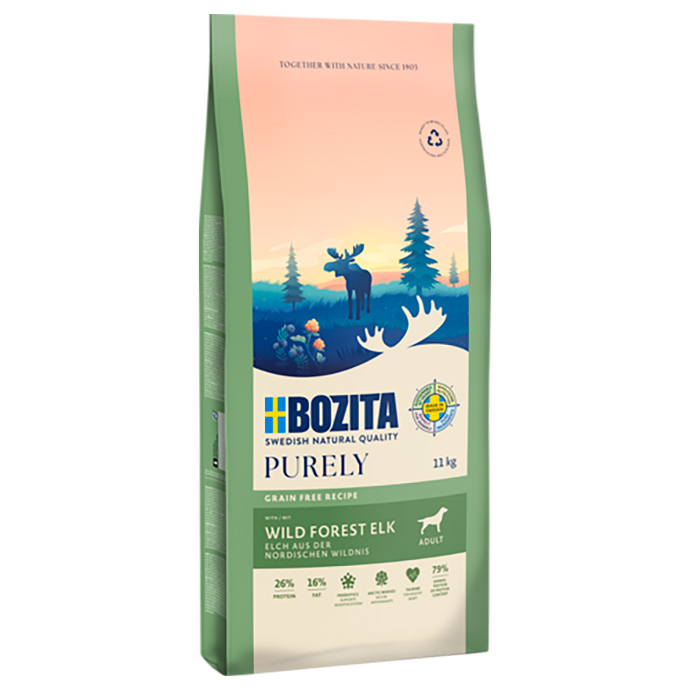 Bozita Dog Purely Adult Grain Free, łoś - 2 x 11 kg