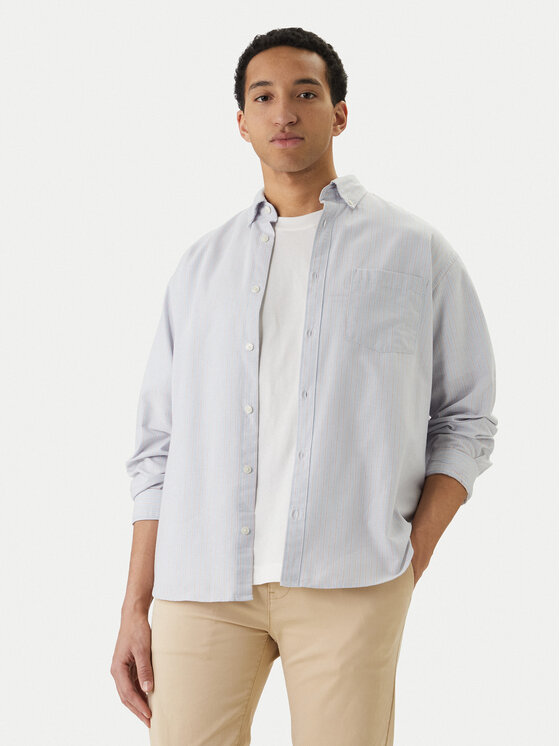 Jack & Jones Koszula Norrebro 12291838 Błękitny Relaxed Fit