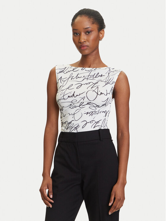 KARL LAGERFELD Body A3W17010 Écru Slim Fit
