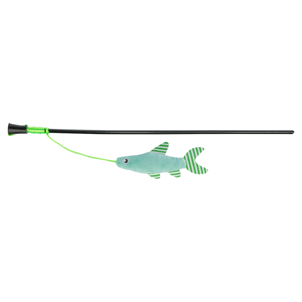 Trixie wędka z pluszową rybką i kocimiętką - Dł. 42 cm