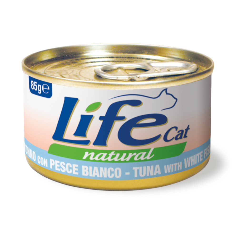 Korzystny pakiet Life Cat Natural Adult, 24 x 85 g - Tuńczyk z białorybem