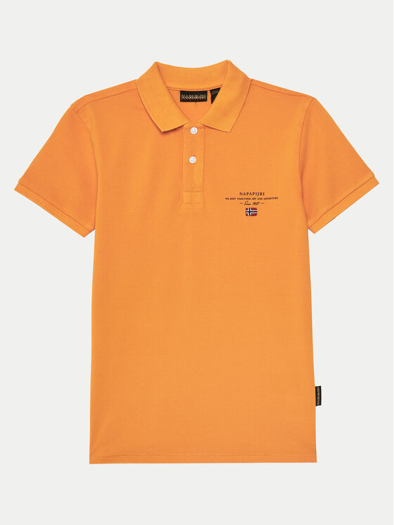Napapijri Polo Elbas 5 NP0A4G4NA701 D Pomarańczowy Regular Fit
