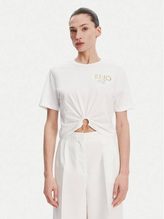 Liu Jo T-Shirt WA5139 JS923 Biały Regular Fit