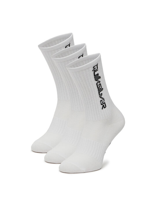 Quiksilver Skarpety długie AS_QUIKSILVER_100W_SS25 (3-PACK) Biały