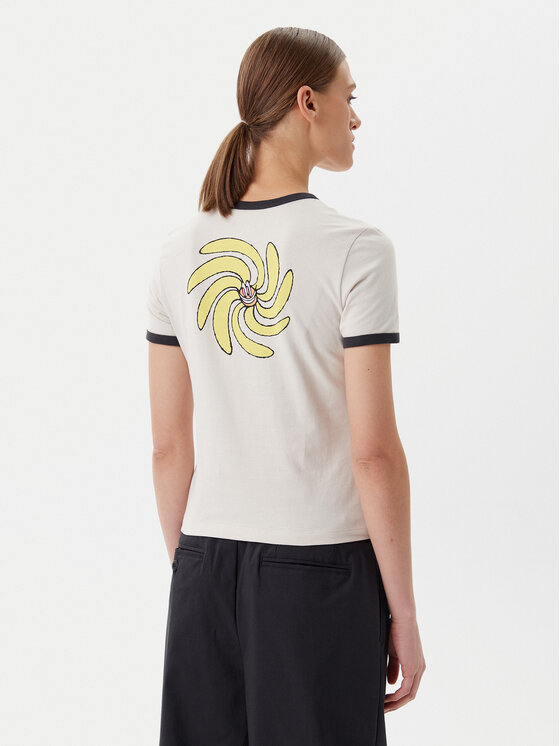 Element T-Shirt ELJZT00138 Beżowy Regular Fit