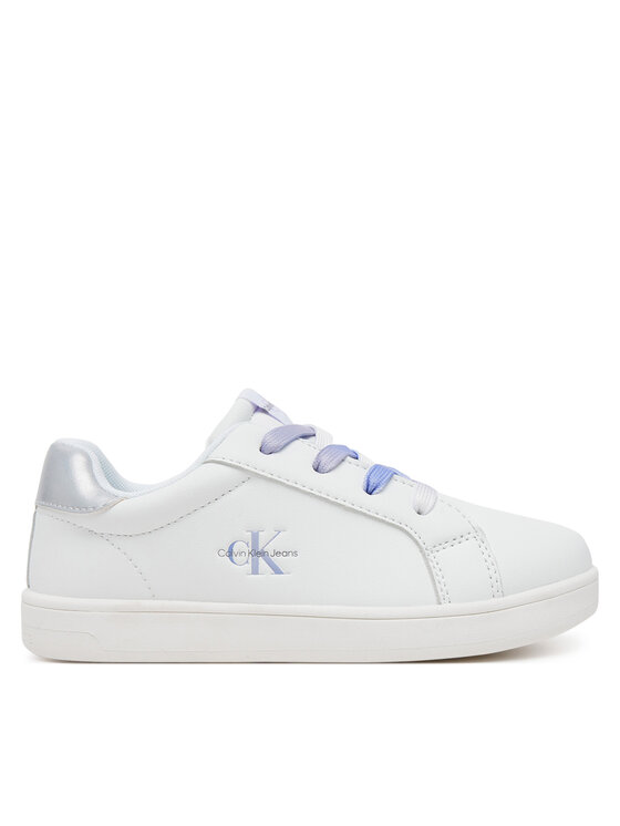 Calvin Klein Jeans Sneakersy Low Cut Lece-UP V1A9-82009-1355X S Biały