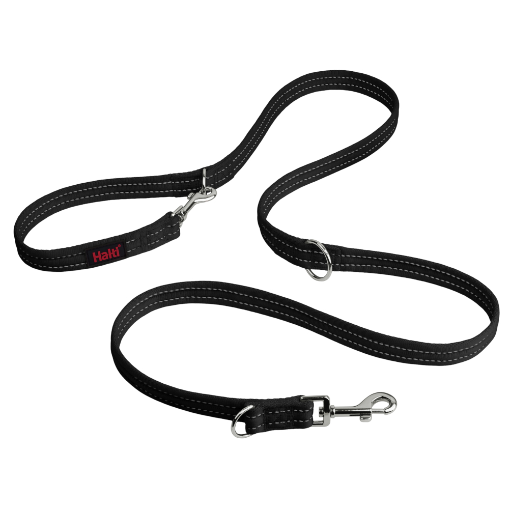 Halti smycz treningowa - 200 cm długość, 25 mm szerokość, czarna