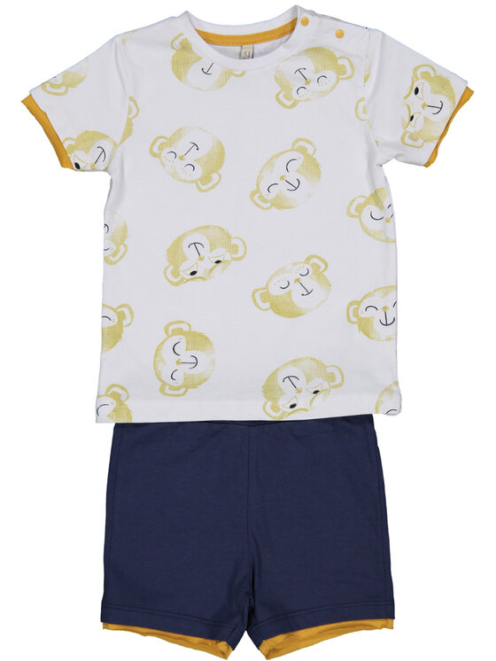 Birba Trybeyond Komplet t-shirt i spodenki 999 69037 00 D Kolorowy Regular Fit