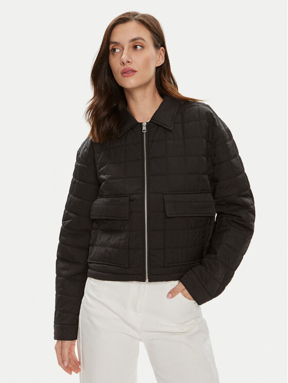 Calvin Klein Jeans Kurtka przejściowa J20J223568 Czarny Relaxed Fit