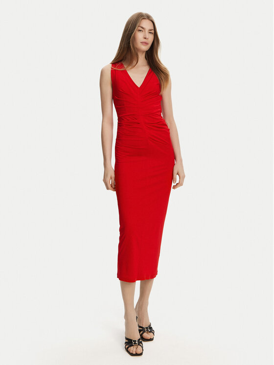 Marella Sukienka koktajlowa Harald 2513621022 Czerwony Slim Fit