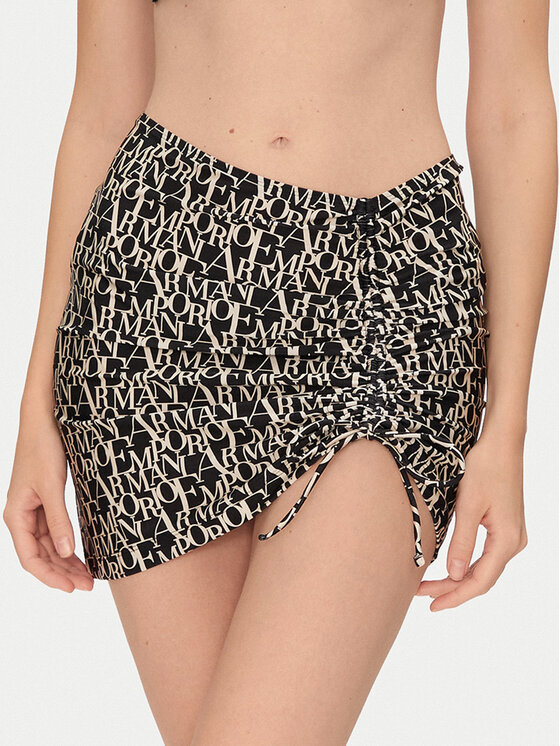 Emporio Armani Spódnica mini EW000812 AF12190 FC125 Czarny Slim Fit