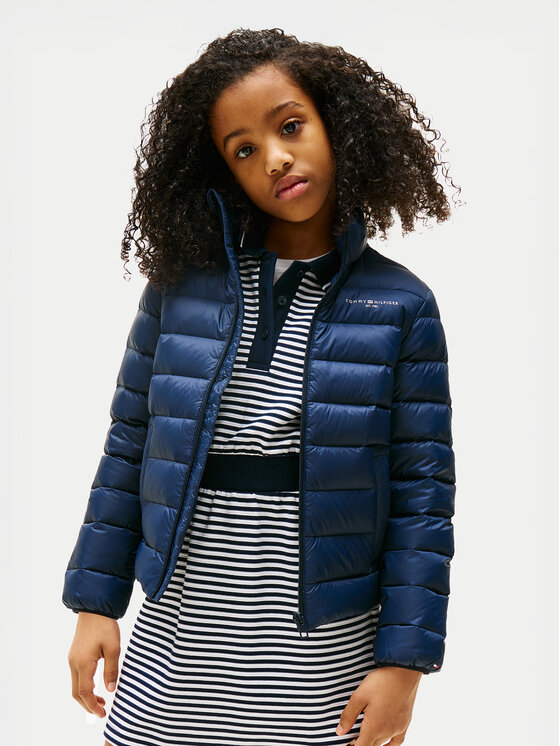 Tommy Hilfiger Kurtka puchowa Essential KS0KS00652 Granatowy Regular Fit