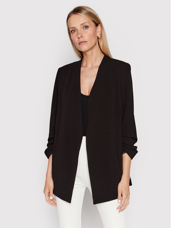 DKNY Marynarka P9RCAAWI Czarny Regular Fit