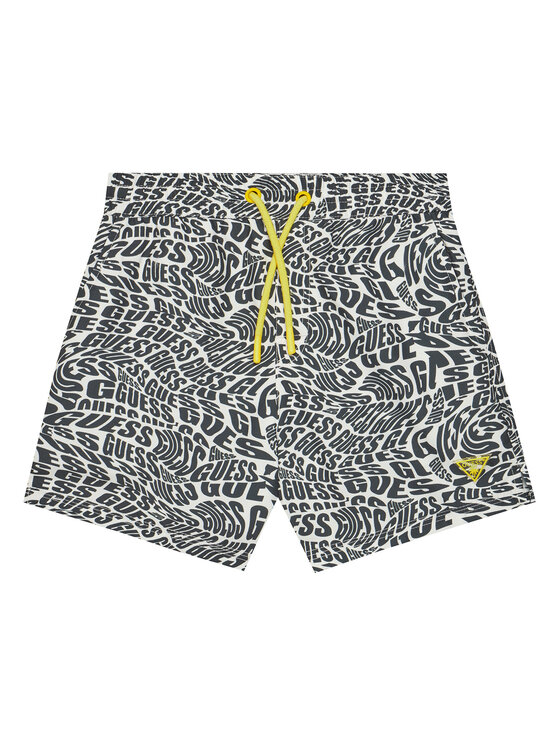 Guess Szorty kąpielowe L5GZ01 WG2D2 Czarny Regular Fit