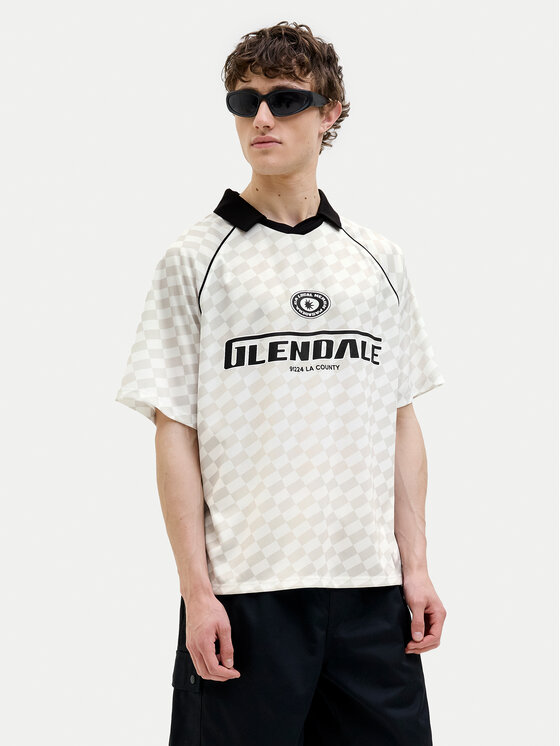 Jack & Jones Polo Retreat 12277379 Beżowy Loose Fit