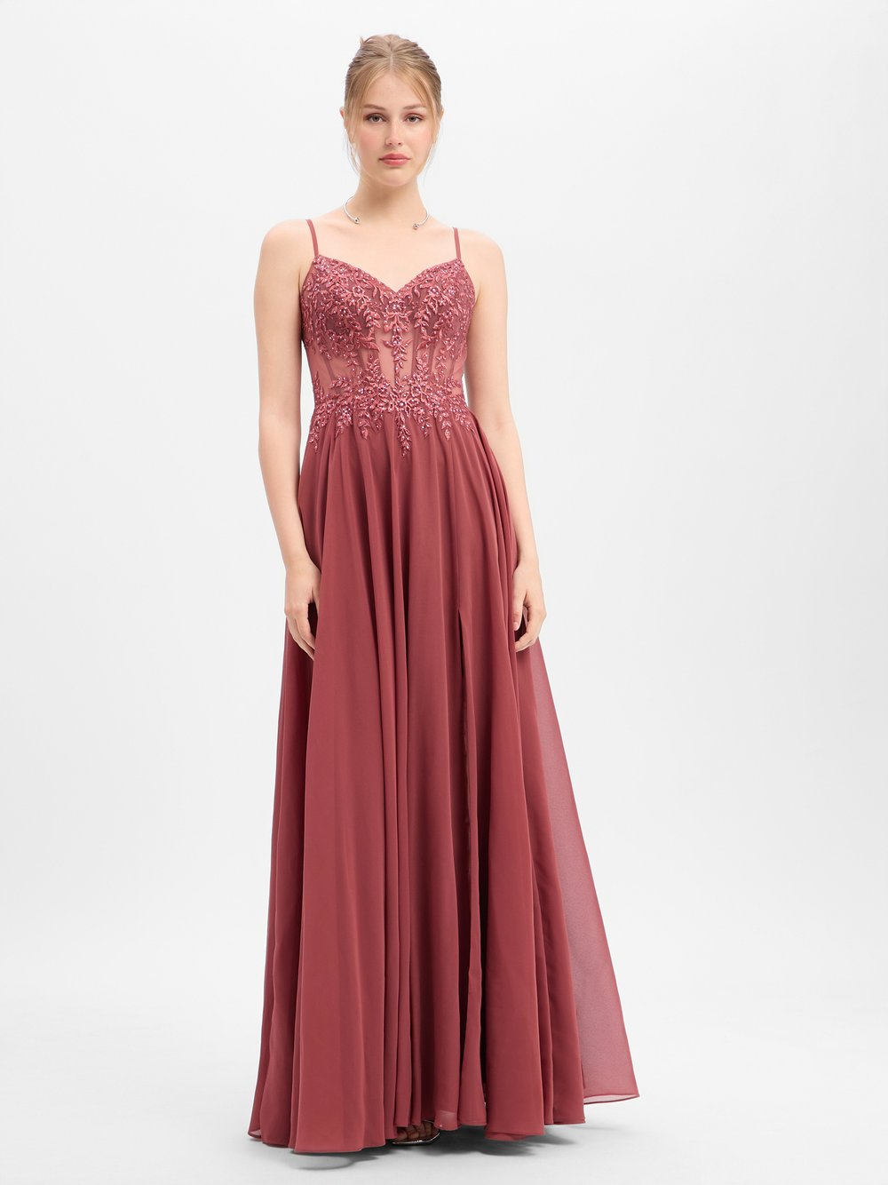 Luxuar Fashion Damska sukienka wieczorowa Kobiety różowy, 40