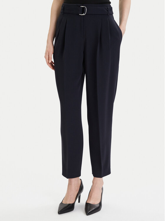 Boss Spodnie materiałowe Tapiah 50490037 Granatowy Regular Fit