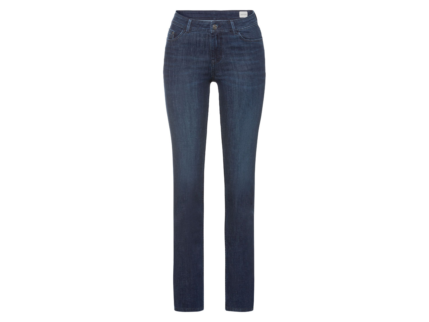 esmara® Jeansy damskie z bawełny, Slim Fit (Dłuższe, Ciemnoniebieski, 40)