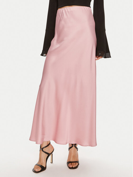 ViCOLO Spódnica maxi TB0342 Różowy Regular Fit