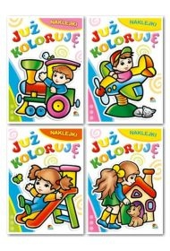 (054) Już koloruję z naklejkami MIX