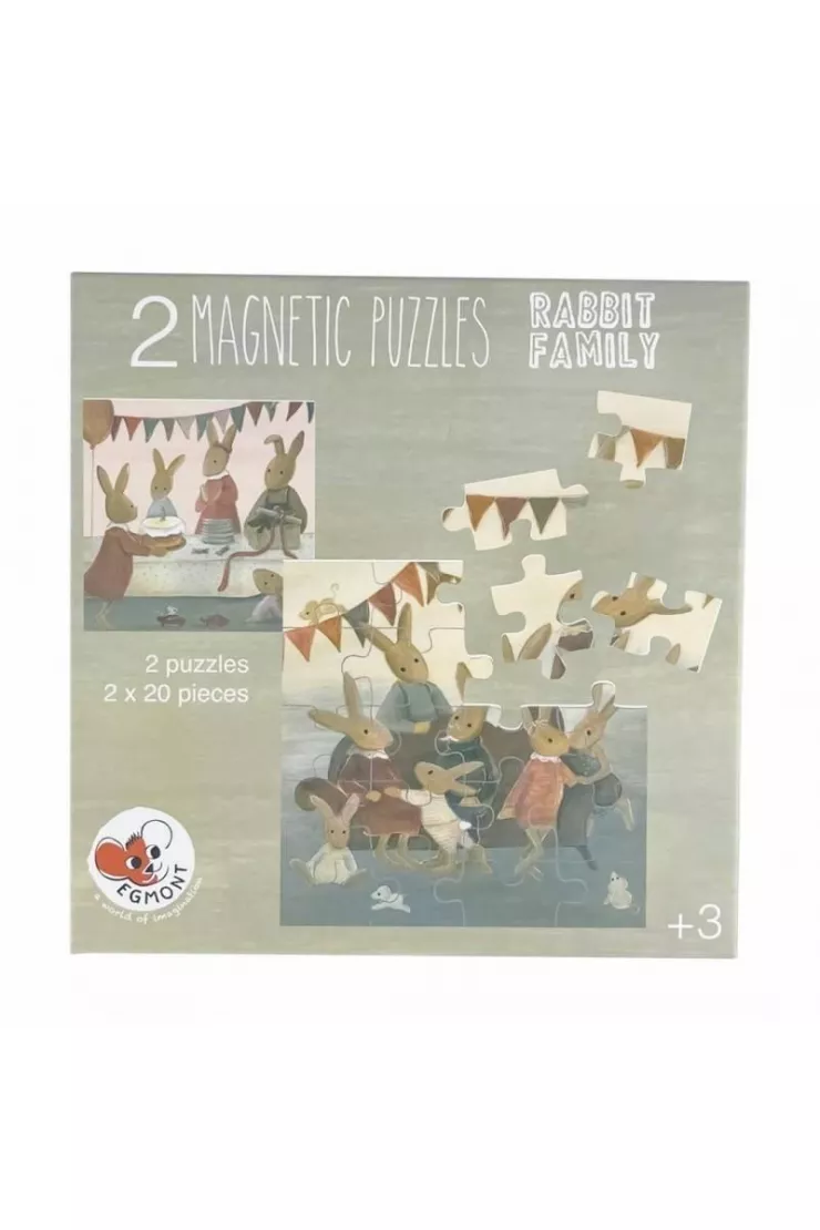 Puzzle magnetyczne Rodzina Królików