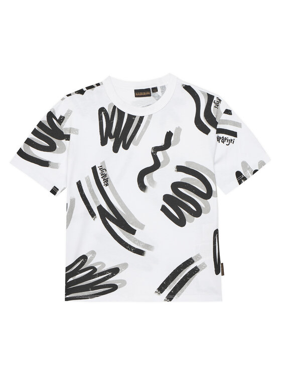 Napapijri T-Shirt NP0A4IGW D Biały Regular Fit