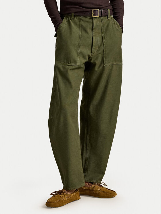 Polo Ralph Lauren Spodnie materiałowe 211A93147002 Zielony Relaxed Fit