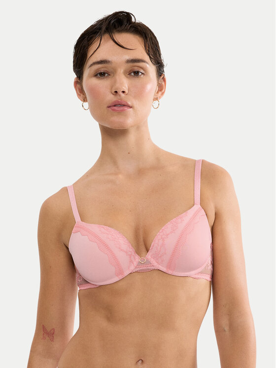 Triumph Biustonosz z fiszbiną Comfort Allure 10226435 Różowy jasny