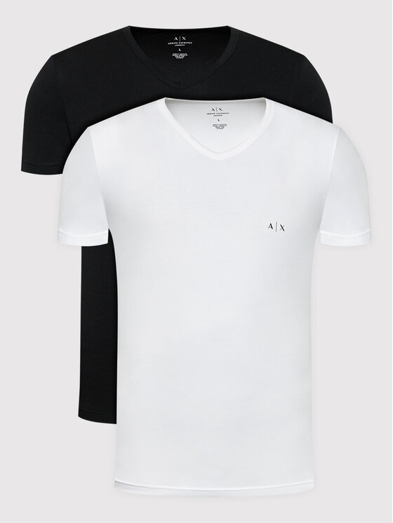 Armani Exchange Komplet t-shirtów 956004 CC282 42520 Czarny Regular Fit miniaturka